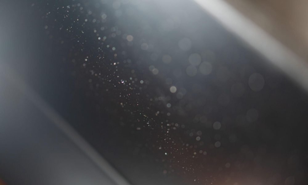 dust on clear panels